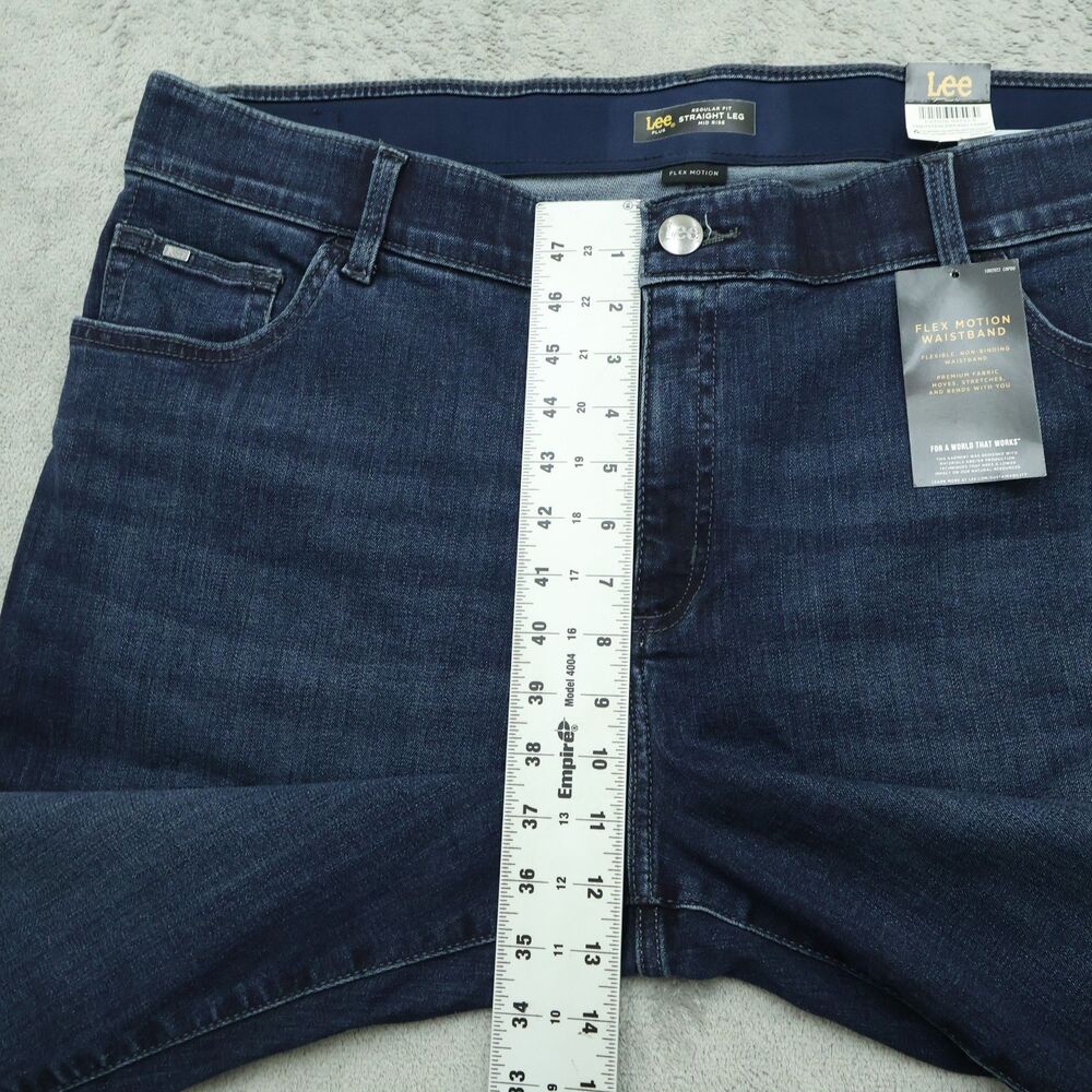 Lee Plus Jeans Women's Size 20W High-Rise Flex Straight Leg Denim 31" Inseam NWT - Picture 7 of 16